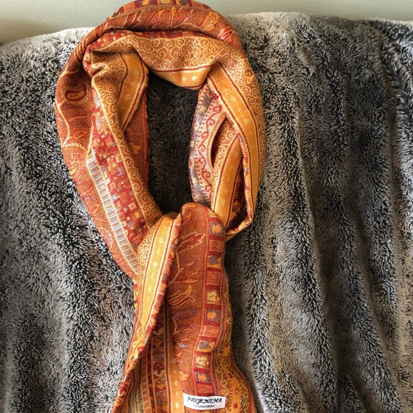 Pashmina Scarf-Orange - Picture 1 of 5